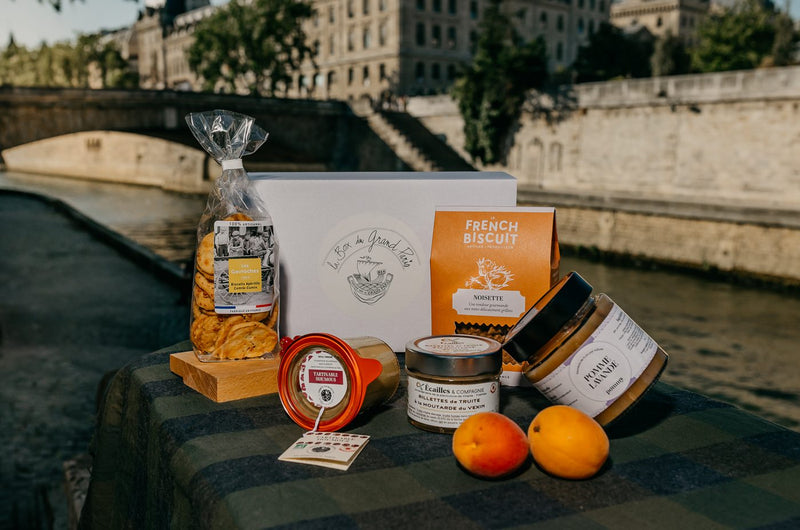 Coffret cadeau d'entreprise Découverte du Grand Paris, cinq produits d'artisans franciliens